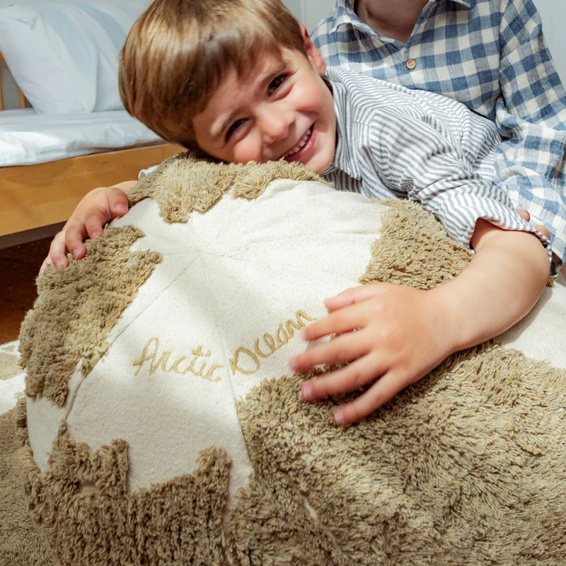 Pouf Weltkarte