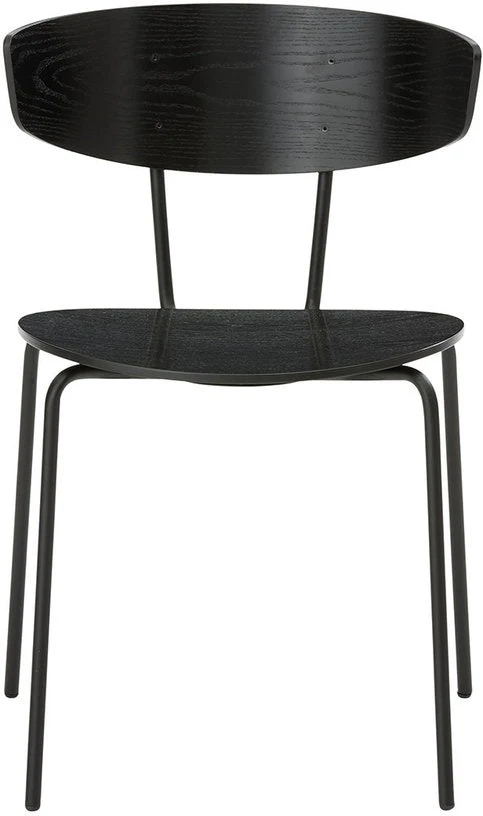 Chaise empilable bois et métal Herman Noir - Ferm Living