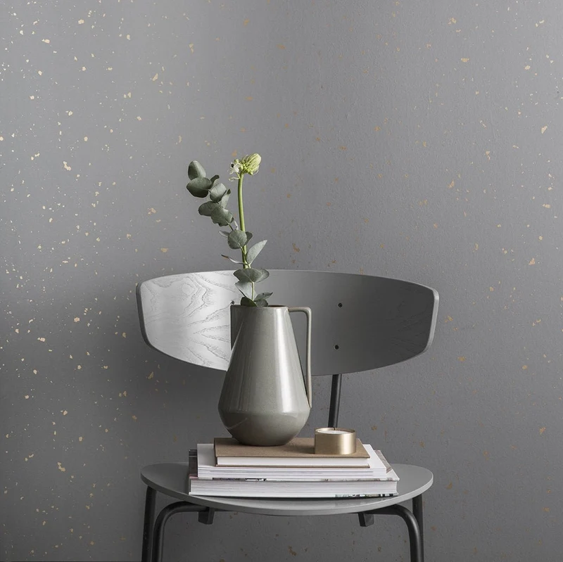 Chaise empilable bois et métal Herman Noir - Ferm Living