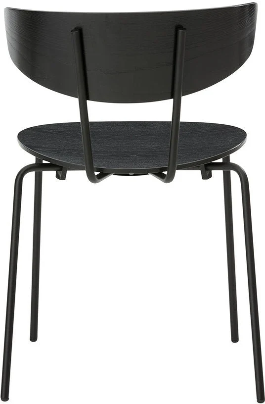 Chaise empilable bois et métal Herman Noir - Ferm Living