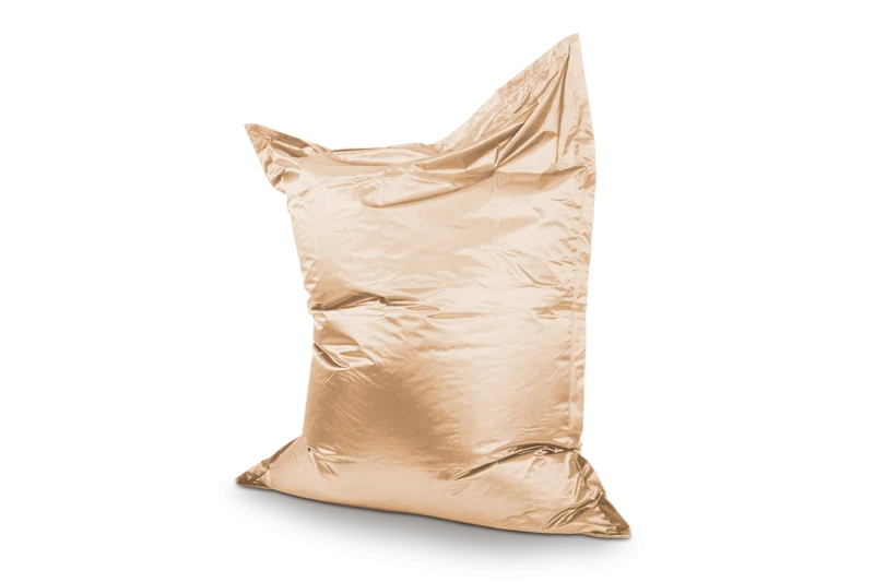Sitzsack Metallic in Weißgold