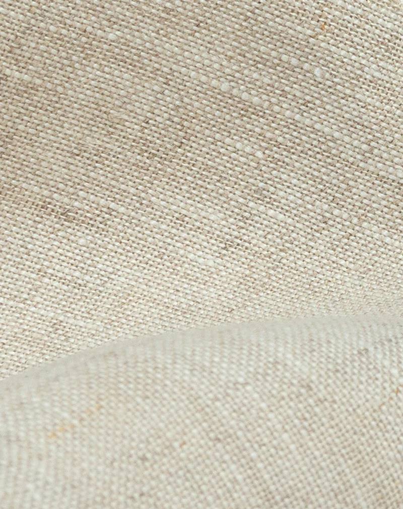Moon cushion in washed French linen L1N0