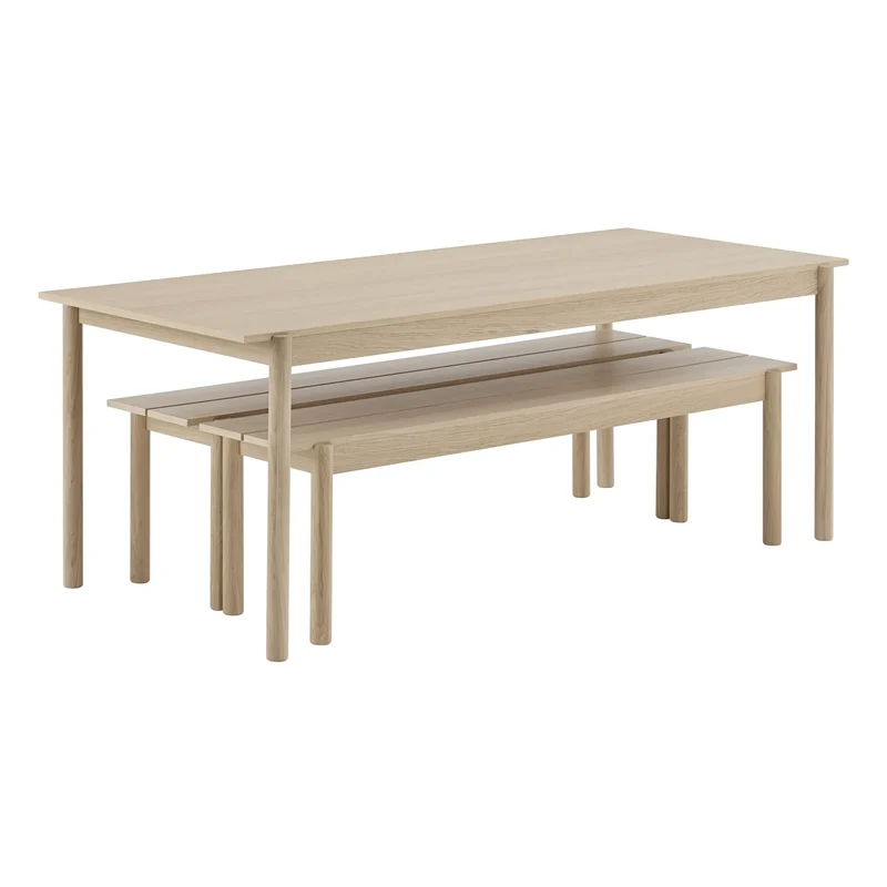 Muuto - Lineer Meşe Bank | Meşe