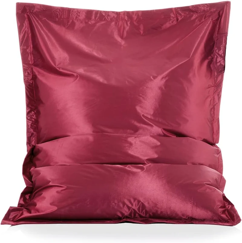 Smoothy Sitzsack Metallic Junior XL für Kinder - Rot - 140x110 cm