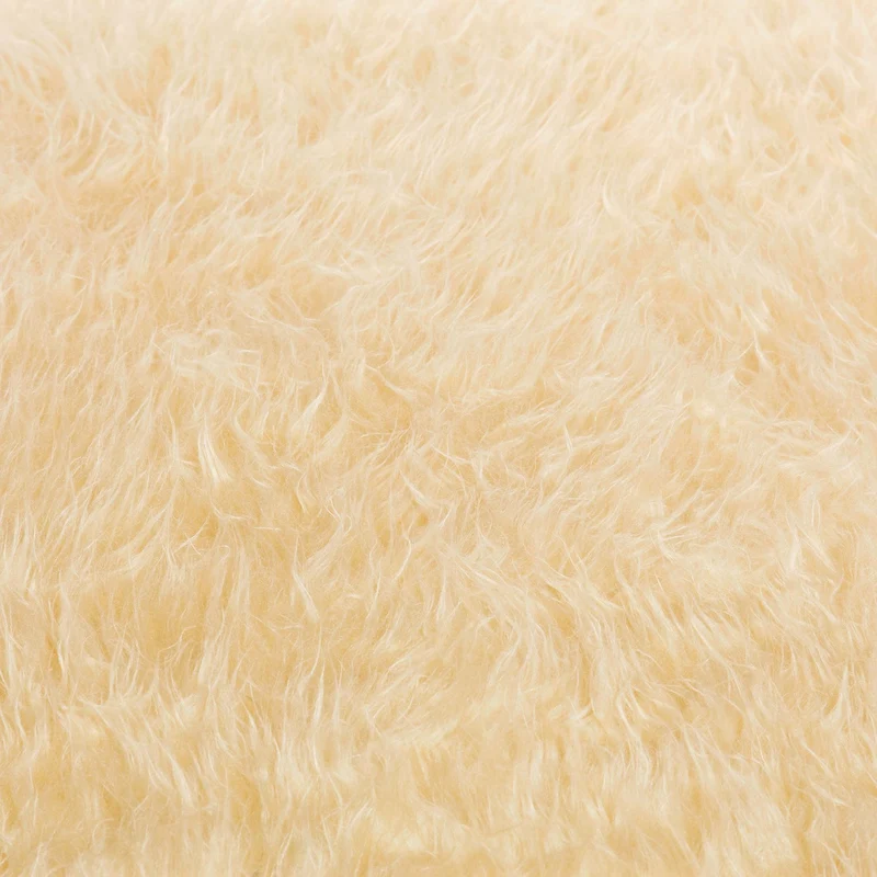 Smoothy Sitzsack - Sitzkissen Flokati XXL - Creme-Beige