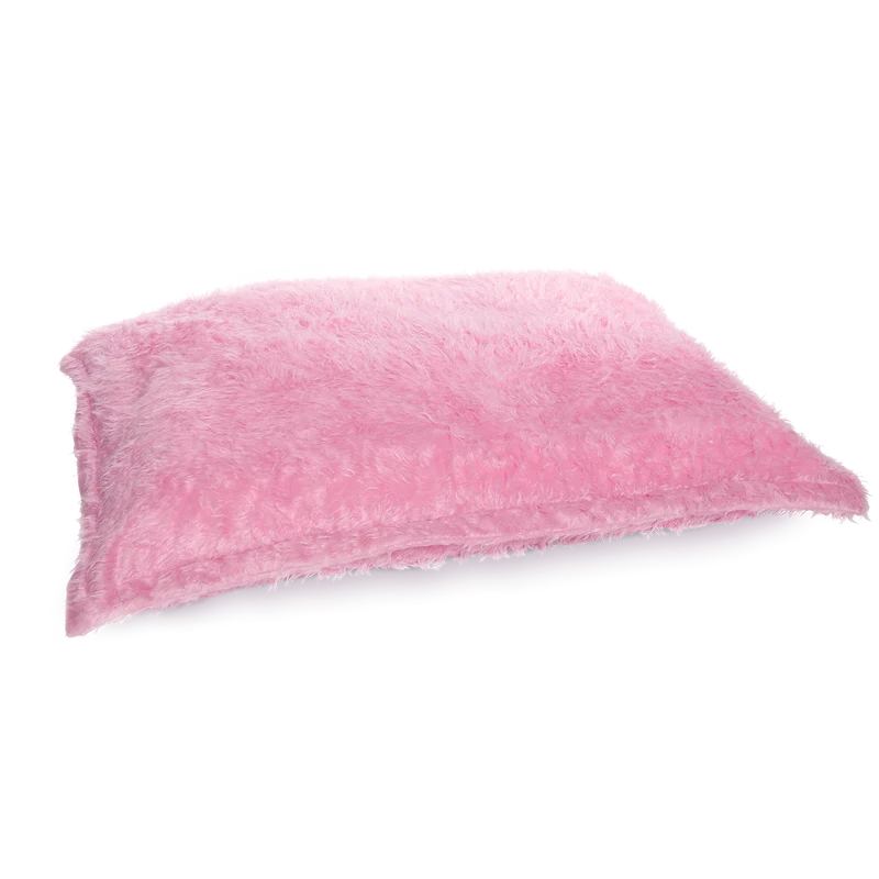 Smoothy Sitzsack - Sitzkissen Flokati XXL - Flamingo-Pink