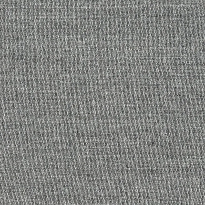 Fauteuil gris piétement tubes et assise textile Fiber - Muuto