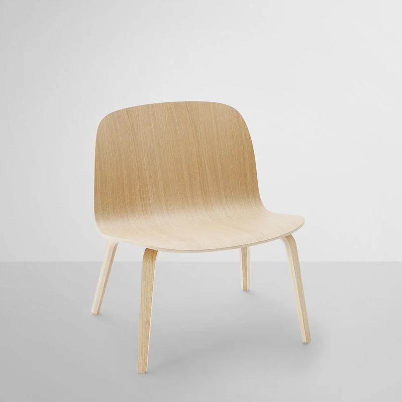 Fauteuil lounge chêne Visu - Muuto