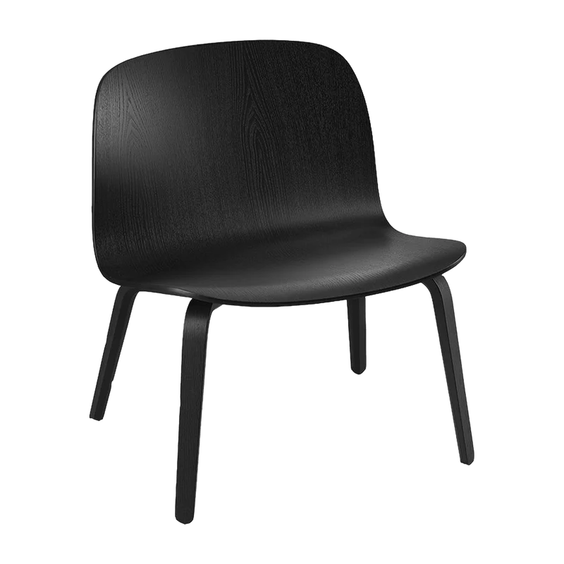 Fauteuil lounge noir Visu - Muuto