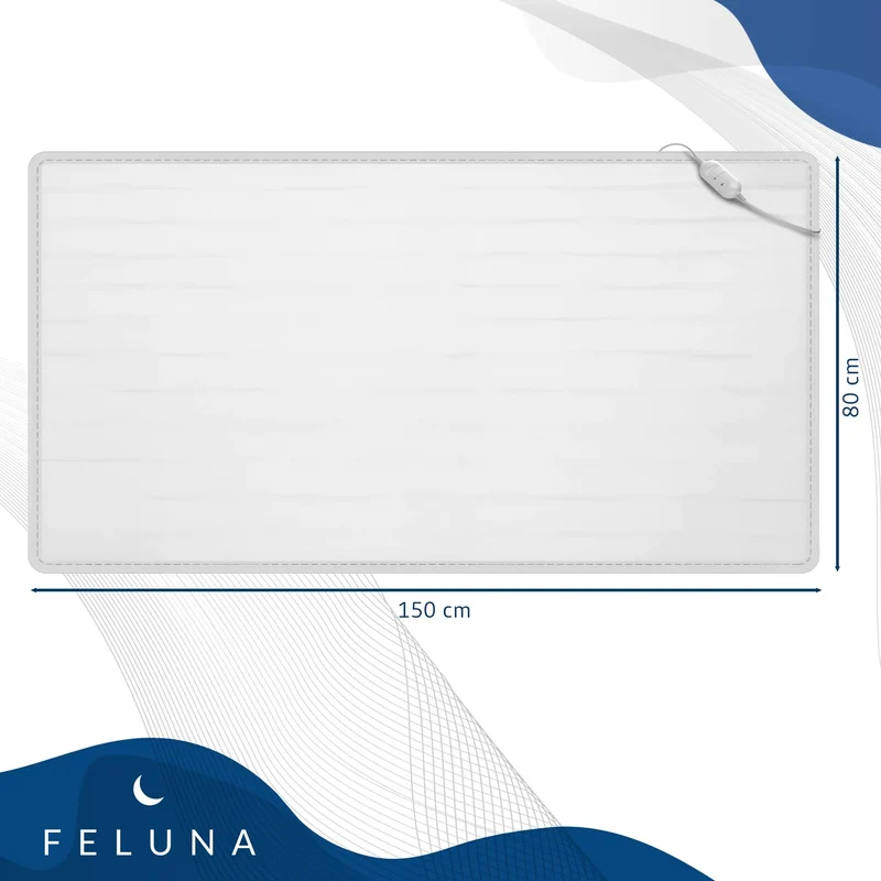 Elektrische Heizdecke 150x80 cm – Waschbares Wärmeunterbett