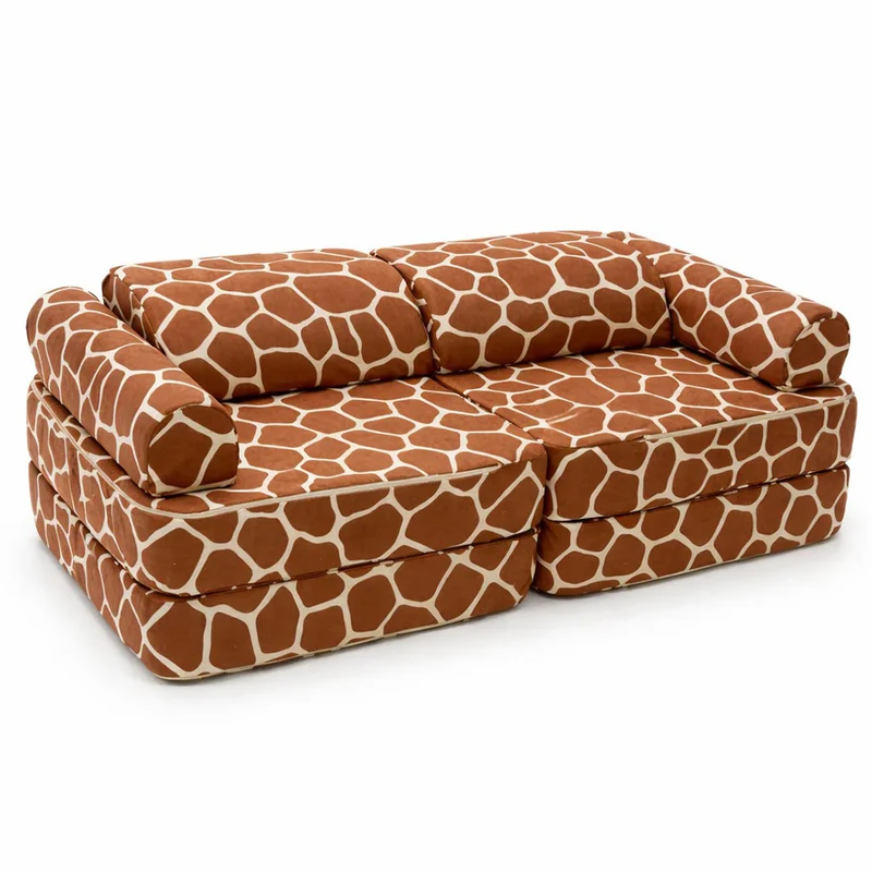 Modulares Spielsofa im Giraffendesign, 120 cm