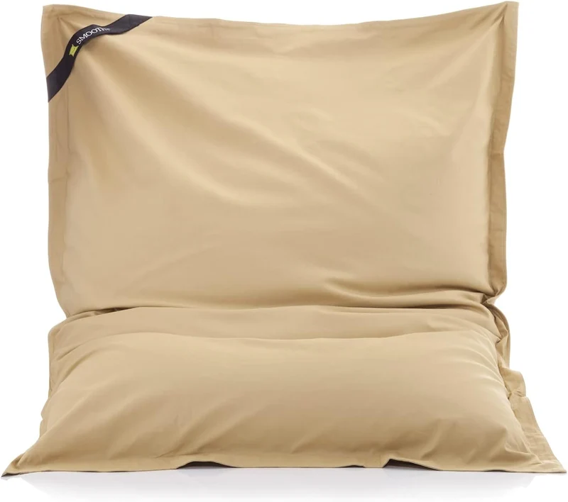 SMOOTHY XXL Sitzsack Classic Cotton 180x140cm – Steingrau