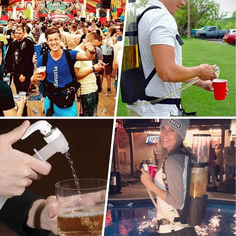 Bierrucksack Duo 6L - Mobiler Getränkerucksack für Partys & Festivals