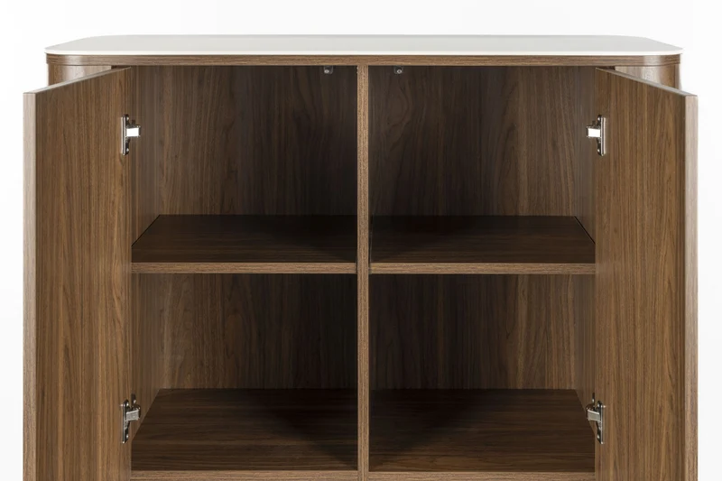 Armoire en bois de noyer 100x40x140cm Oréa - The Cool Republic