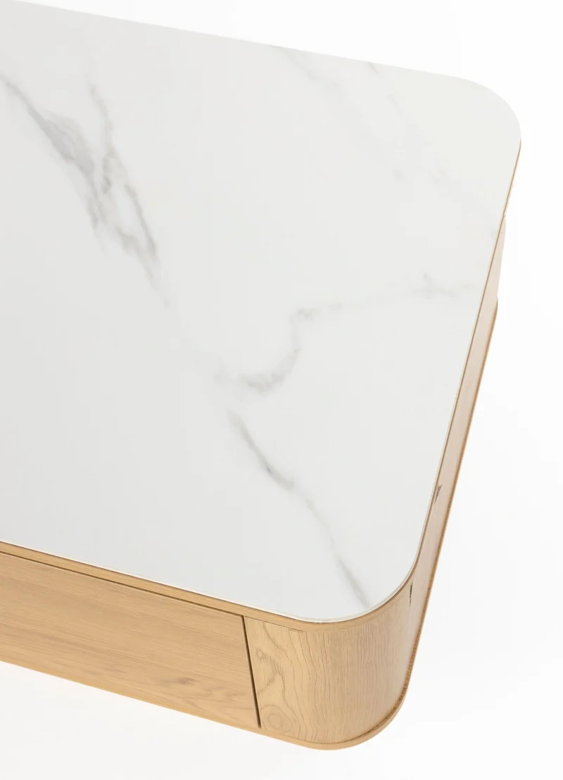 Table basse rectangulaire en bois de chêne 120x60x38cm Oréa - The Cool Republic