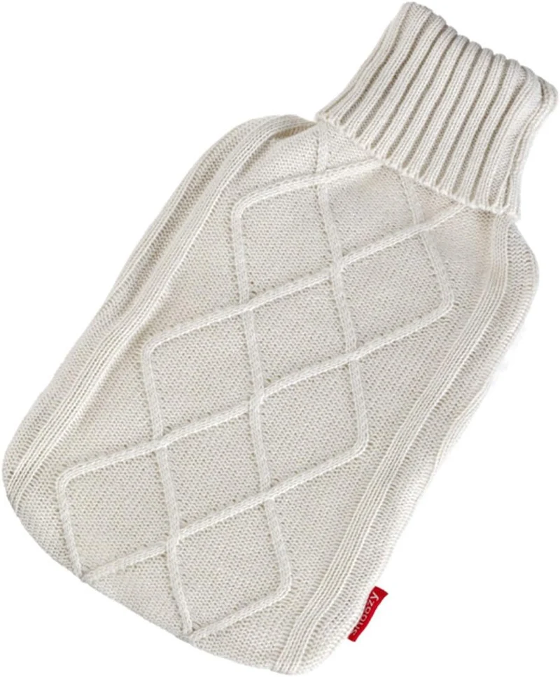Snoozy 2L Wärmflasche mit Strick-Bezug