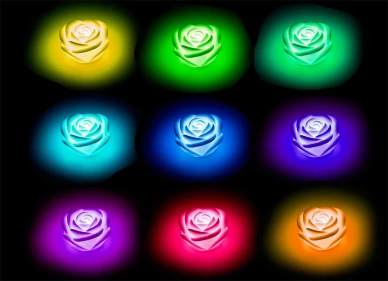 LED Blume - leuchtende Rose mit Farbwechsler