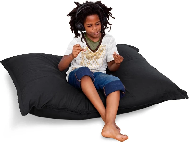 Smoothy Sitzsack Junior XL 250L - Robuster Kinder-Sitzsessel Schwarz