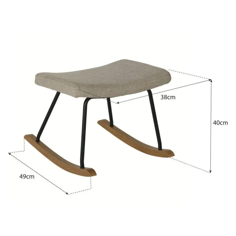 Quax Hocker Schaukelstuhl De Luxe Schaft