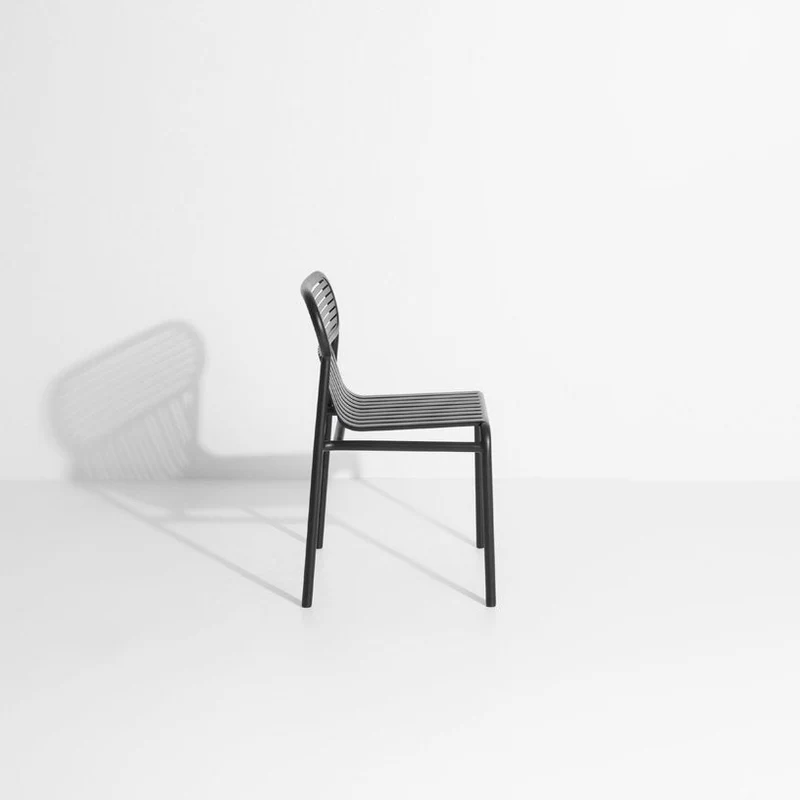 Chaise de jardin noire Week-End - Petite Friture
