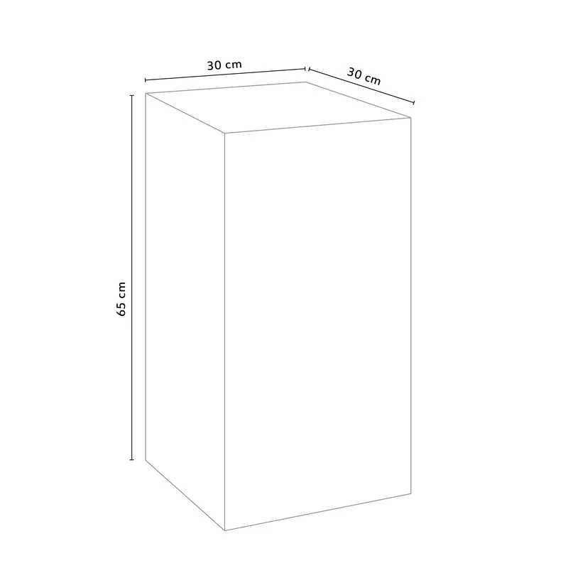 Spiegelpodest H65 Transparent