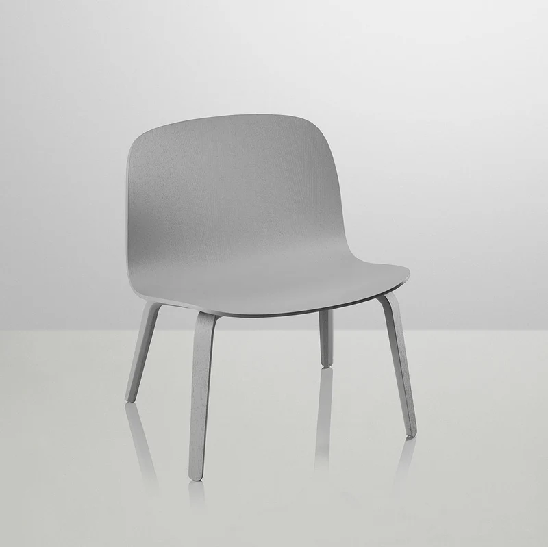 Fauteuil lounge gris Visu - Muuto