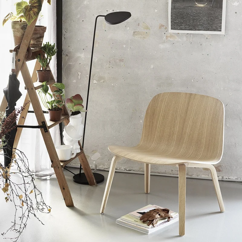 Fauteuil lounge gris Visu - Muuto