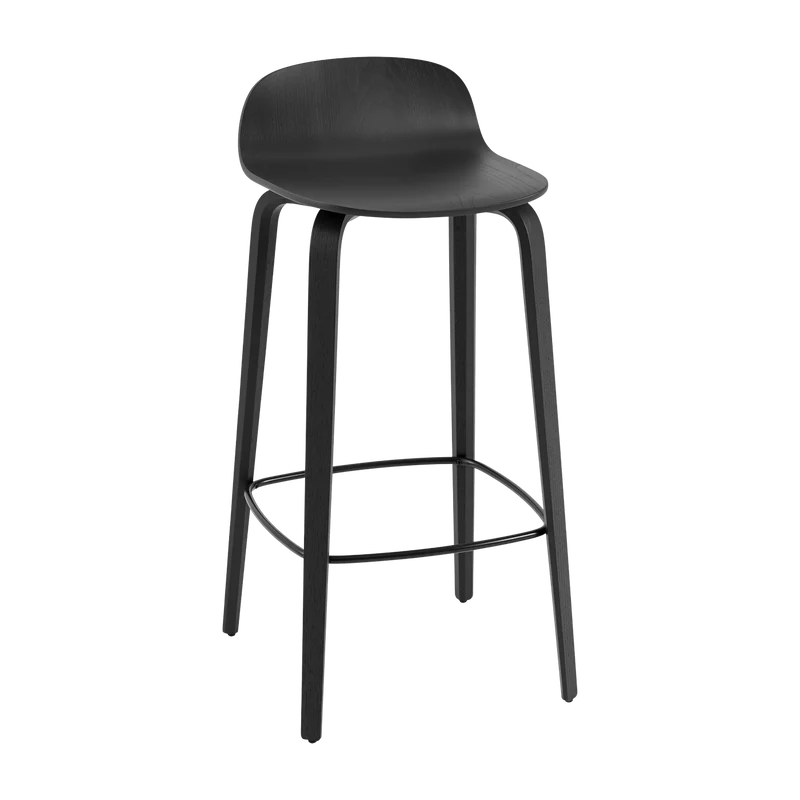 Chaise de bar 75 cm noir Visu - Muuto