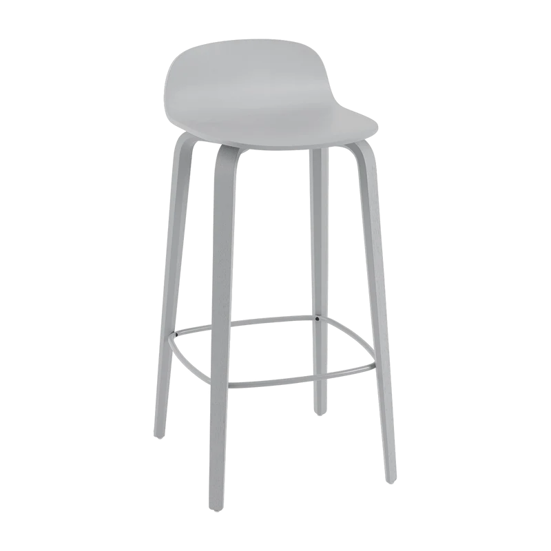 Chaise de bar 75 cm gris Visu - Muuto