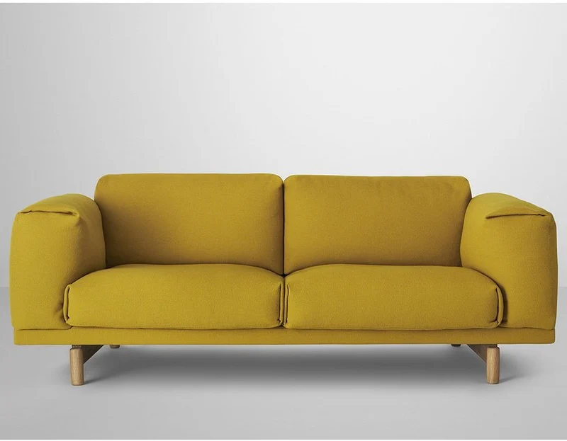 Canapé 2 places Rest Jaune - Muuto