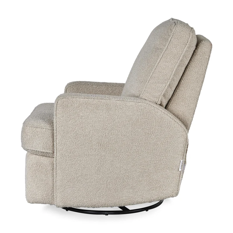 Elektrischer Stillsessel & Drehsessel mit kuschelweichem Teddystoff