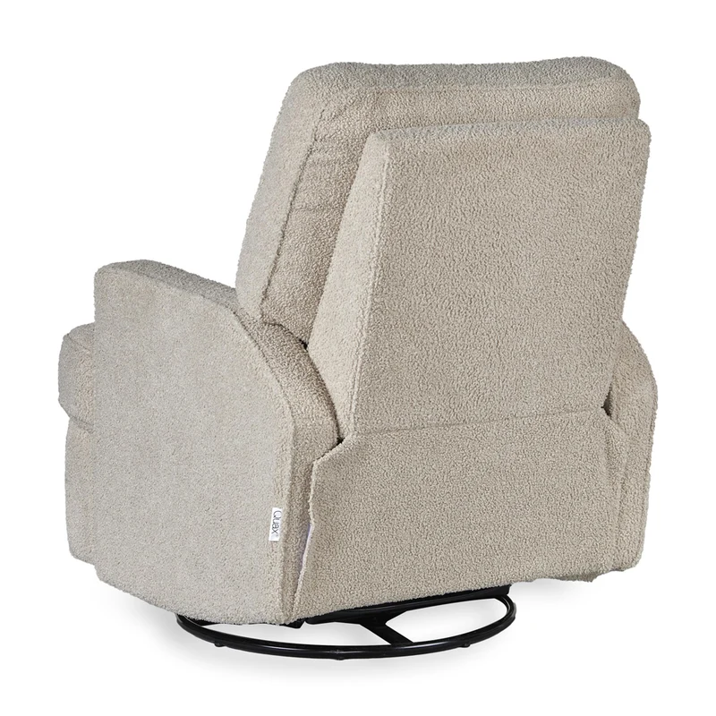 Elektrischer Stillsessel & Drehsessel mit kuschelweichem Teddystoff