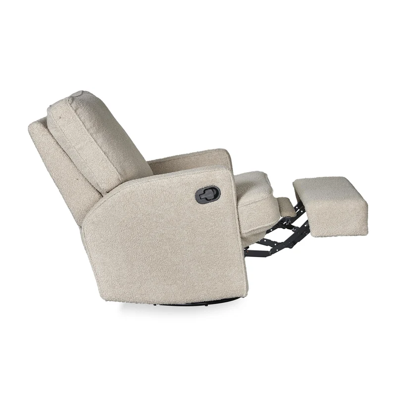 Elektrischer Stillsessel & Drehsessel mit kuschelweichem Teddystoff