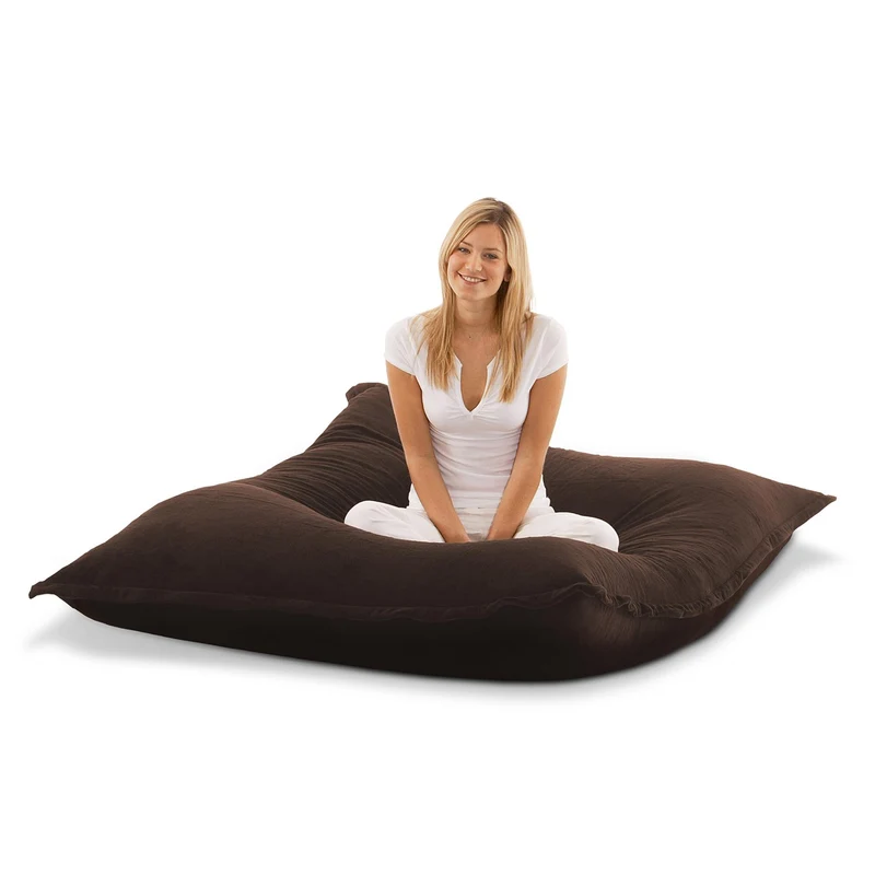 Smoothy Sitzsack - Sitzkissen Cotton Samt - Braun