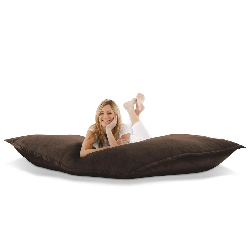 Smoothy Sitzsack - Sitzkissen Cotton Samt - Braun