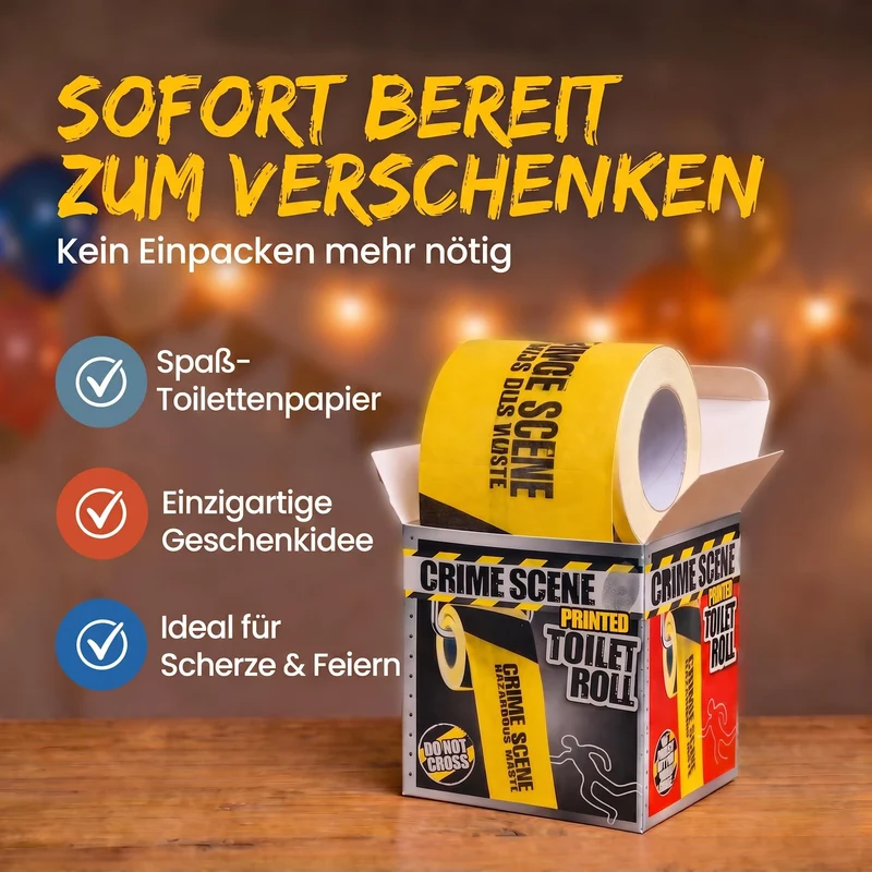 Notfall-Toilettenpapier - Witziges Geschenk & Scherzartikel