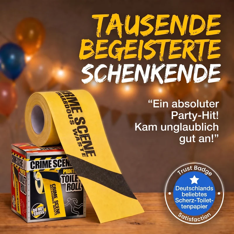 Notfall-Toilettenpapier - Witziges Geschenk & Scherzartikel