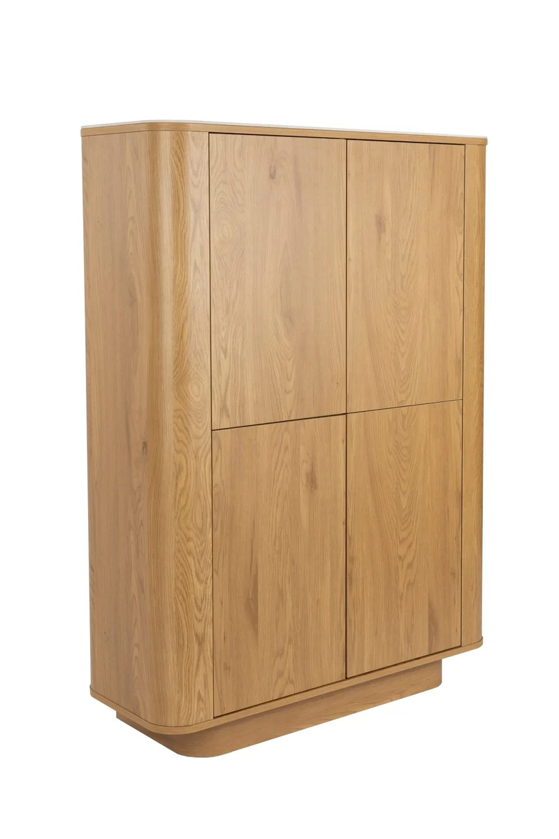 Armoire en bois de chêne 100x40x140cm Oréa - The Cool Republic