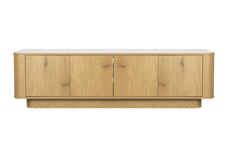 Buffet en bois de chêne 180x40x50cm Oréa - The Cool Republic
