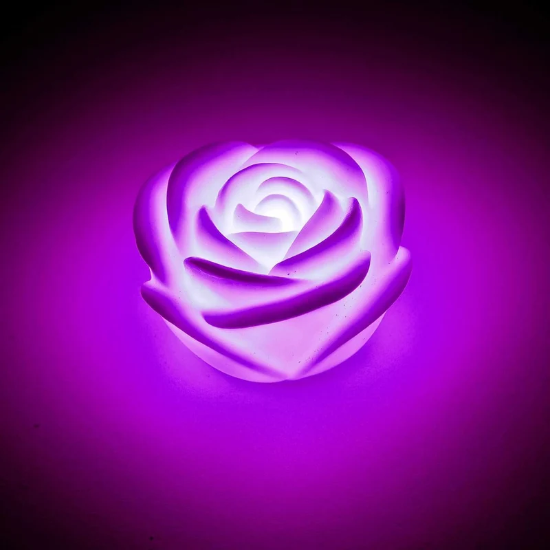 LED Rose 3er Set - Romantische Tischdeko mit Farbwechsel
