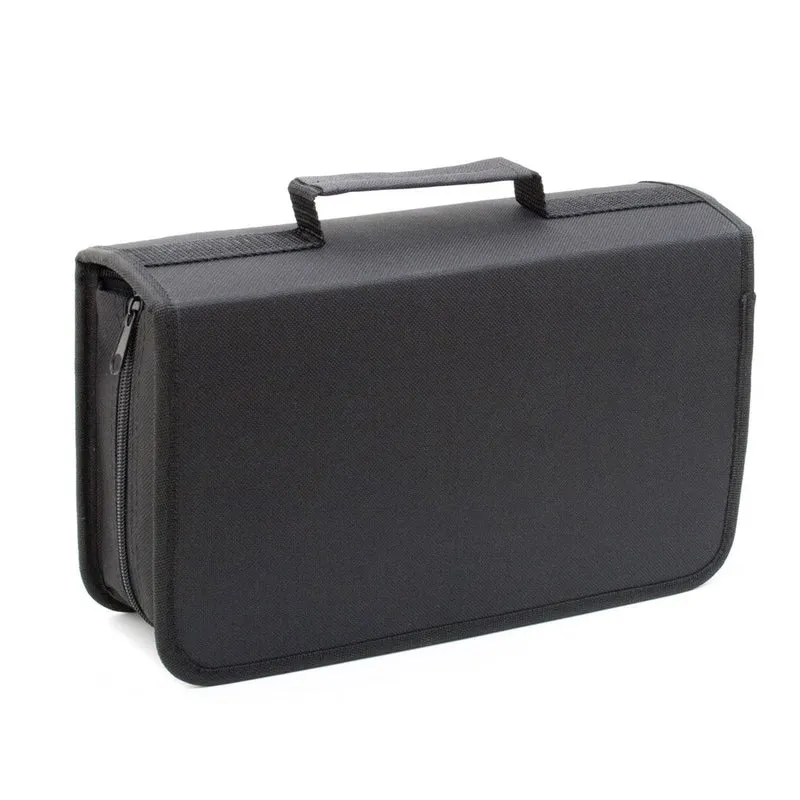 CD-Tasche für 40 CDs & DVDs - Robuster Disc-Organizer mit Reißverschluss