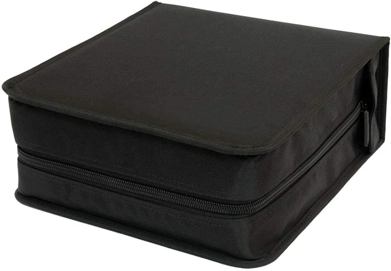 CD-Tasche für 240 CDs & DVDs - Robuster Disc-Organizer mit Reißverschluss