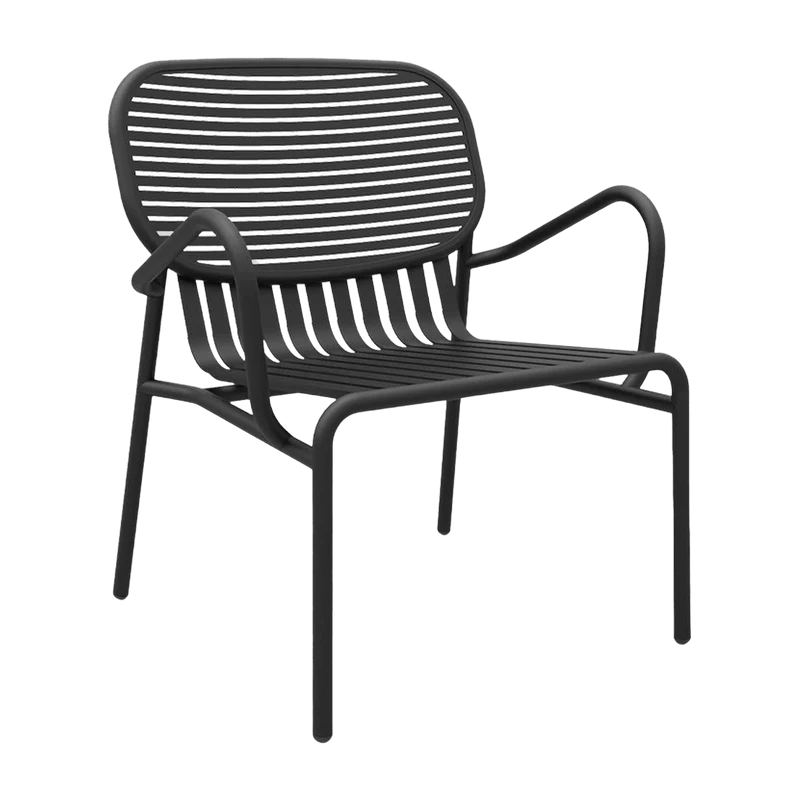 Fauteuil de jardin noir Week-End - Petite Friture