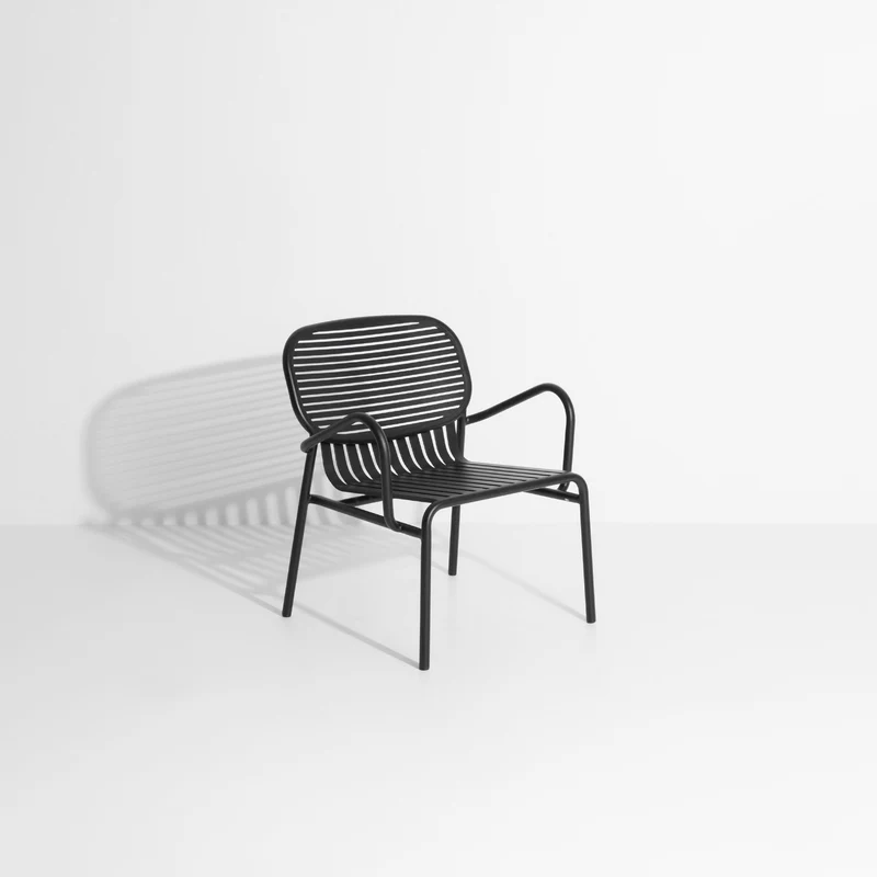 Fauteuil de jardin noir Week-End - Petite Friture