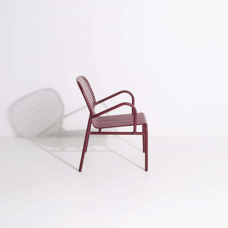 Fauteuil de jardin bordeaux Week End - Petite Friture