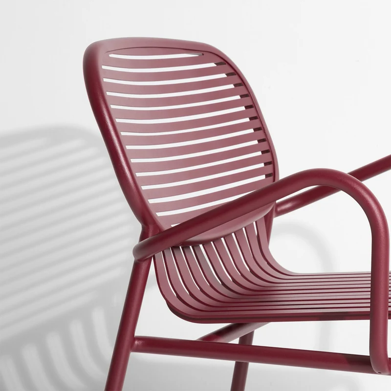 Fauteuil de jardin bordeaux Week End - Petite Friture