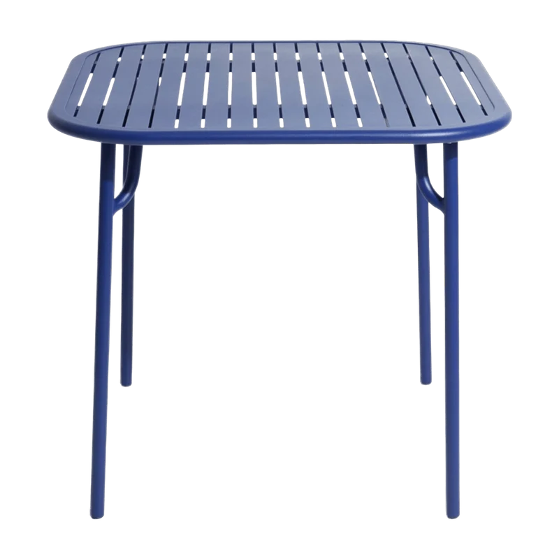 Table de jardin carrée bleue Week-End - Petite Friture