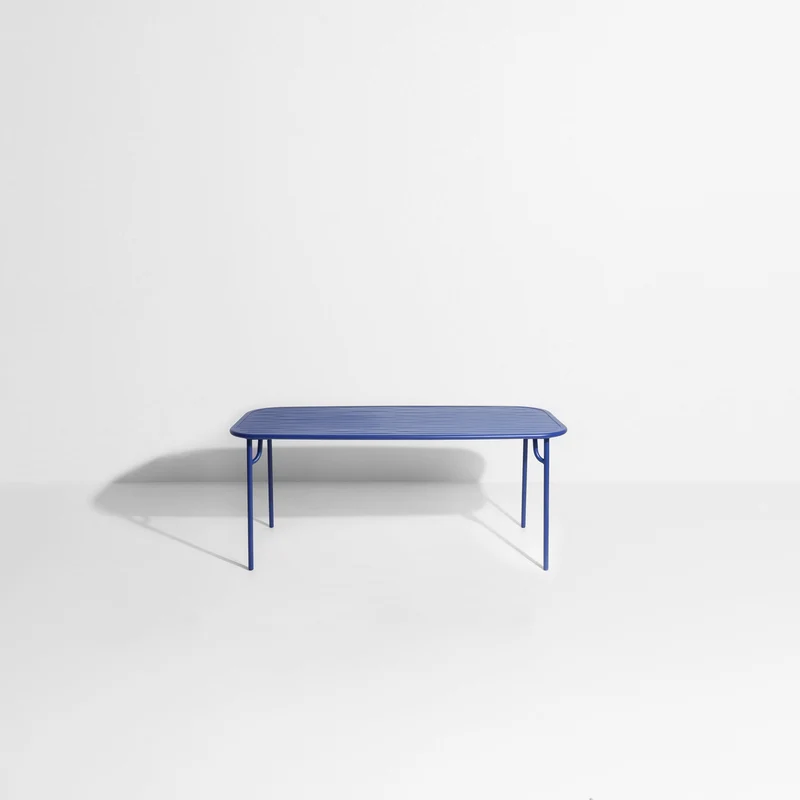 Table de jardin rectangulaire bleue 180 cm Week-End - Petite Friture