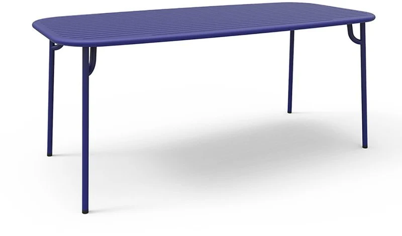 Table de jardin rectangulaire bleue 180 cm Week-End - Petite Friture