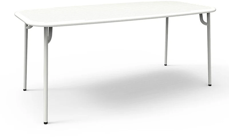 Table de jardin rectangulaire blanche 180 cm Week-End - Petite Friture
